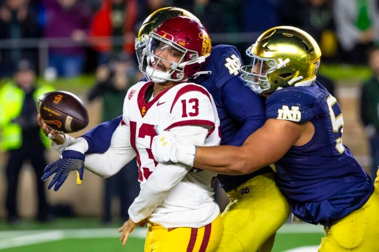 Notre Dame Outlasts USC 34–24 Behind Jeremiyah Love’s Career Night