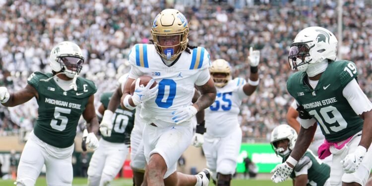 UCLA Dominates Michigan State 38–13 Behind Berger’s Three-Touchdown Night