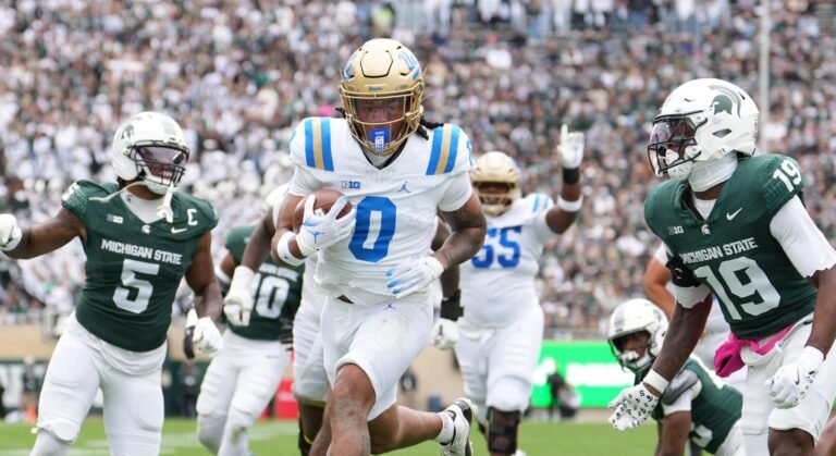 UCLA Dominates Michigan State 38–13 Behind Berger’s Three-Touchdown Night